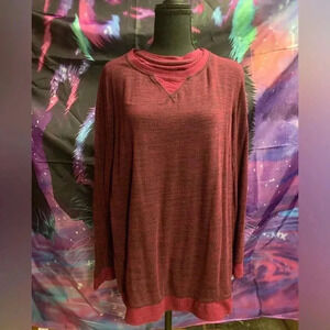 Soft maroon long sleeve shirt